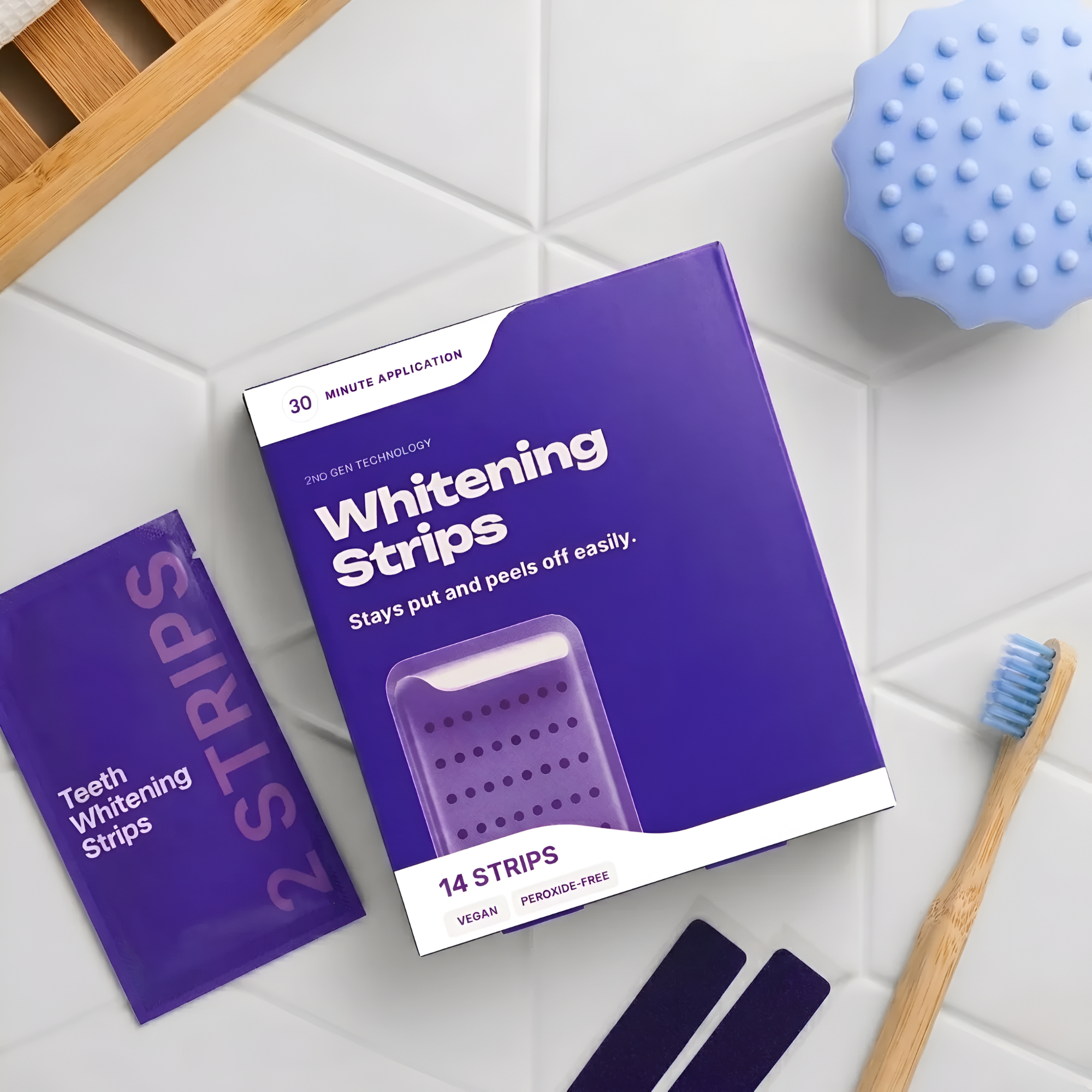 Purple Teeth Whitening Strips