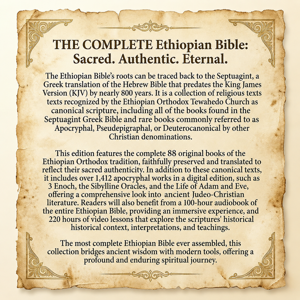 The Most Complete Ethiopian Bible