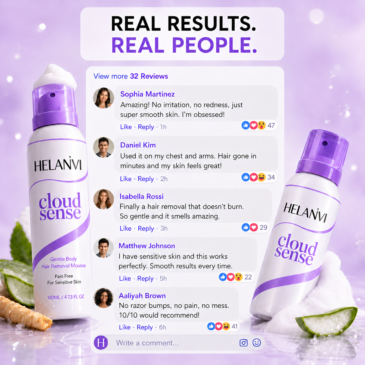 Helanvi Pain-Free Hair Removal Cream