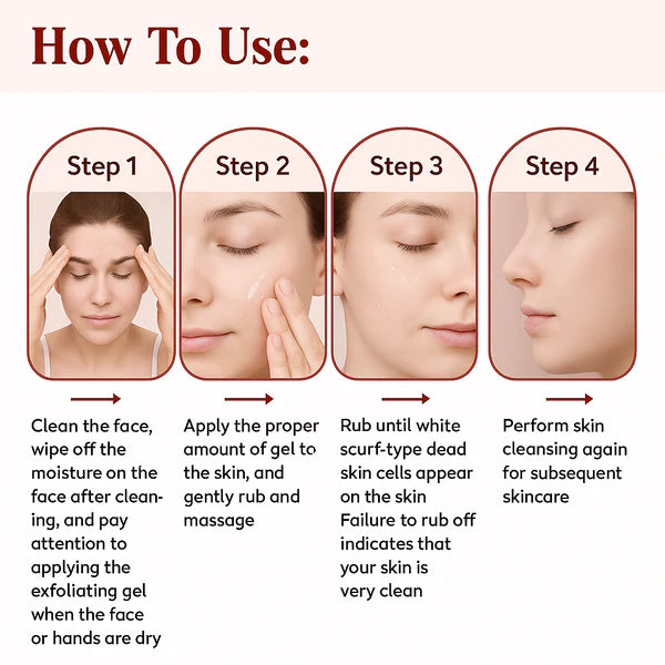 How to use orange enzyme exfoliating gel