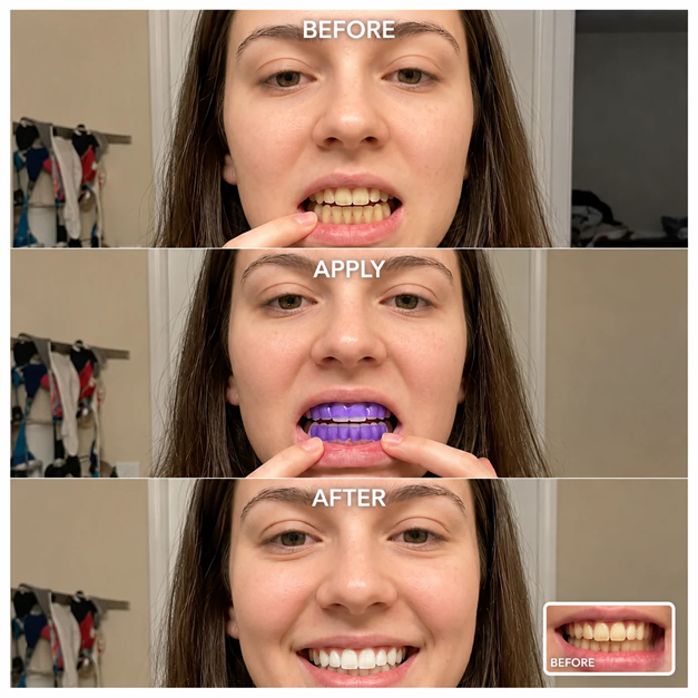 Purple Teeth Whitening Strips