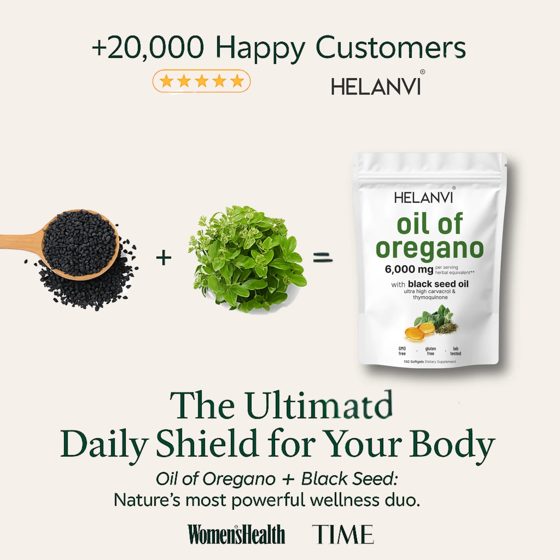 Micro Nutrients™ Oil of Oregano with Black seed Oil Soft Gels