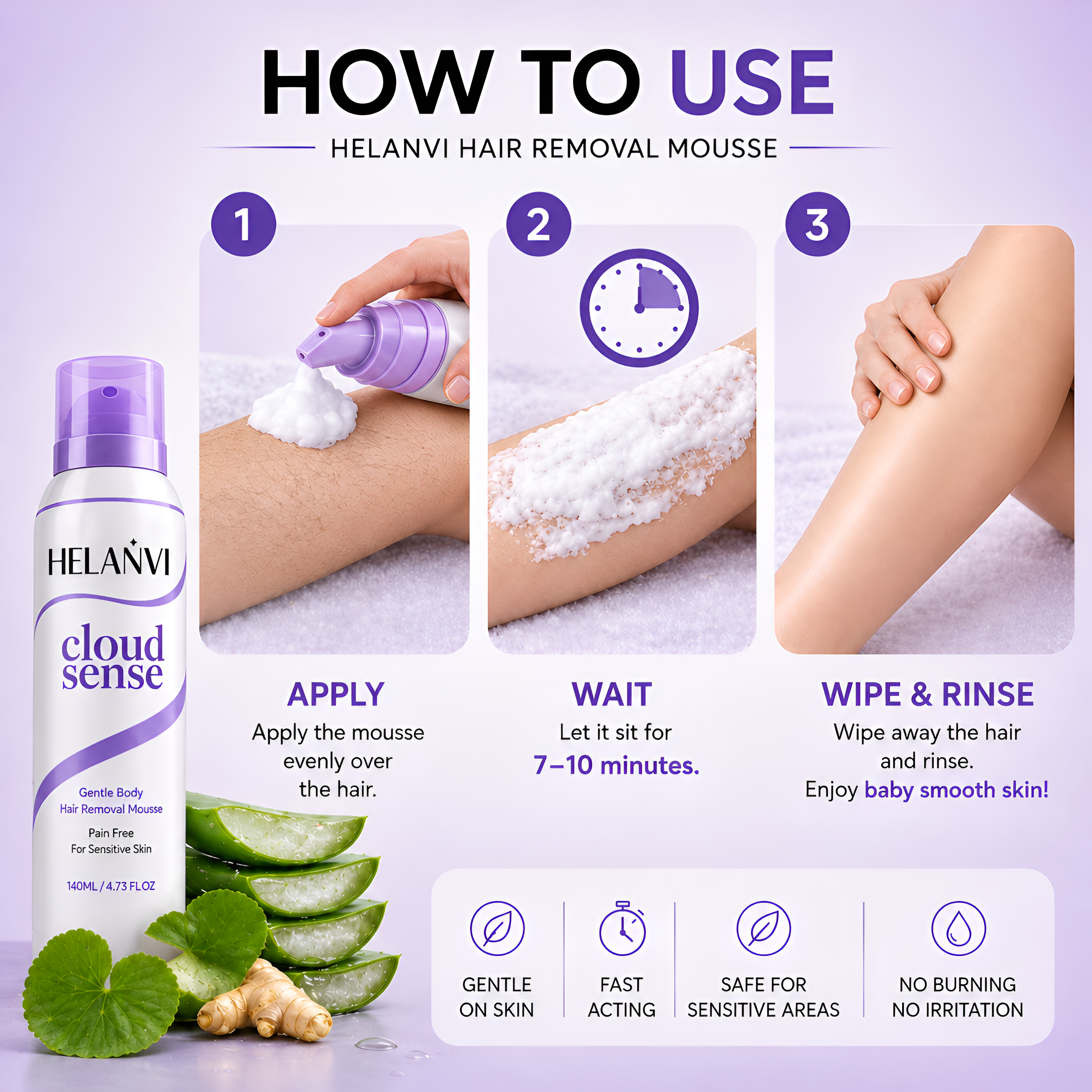 Helanvi Pain-Free Hair Removal Cream